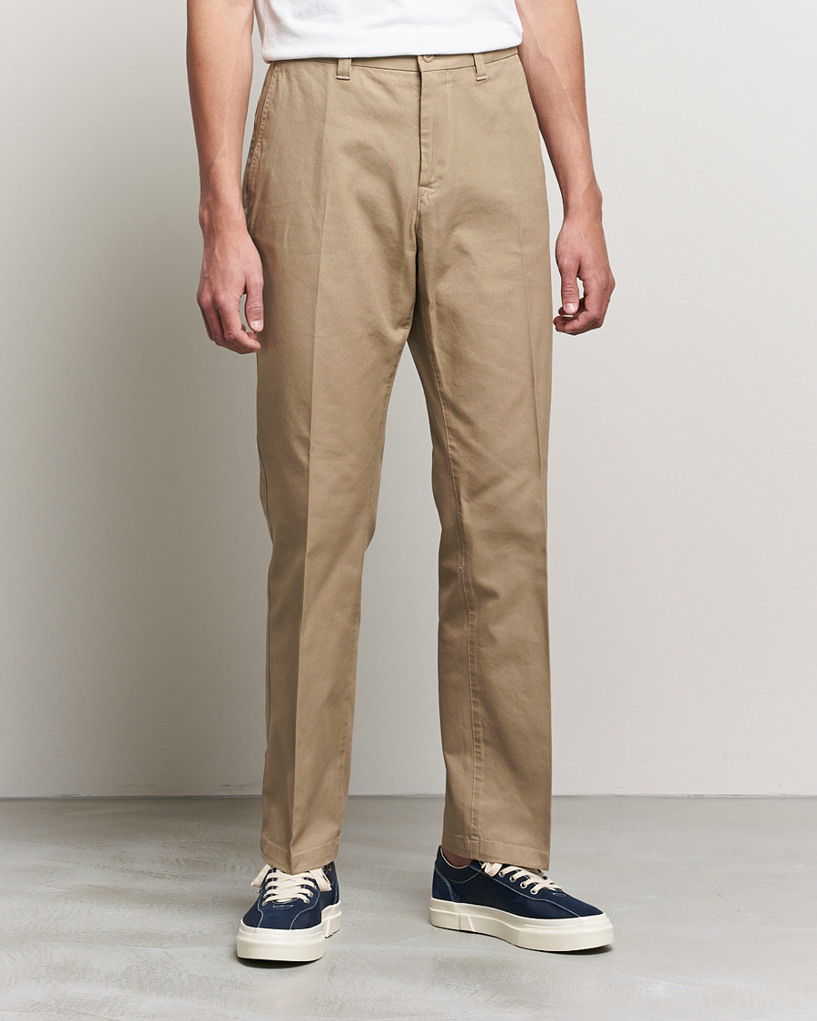 Homme | Pantalons | J.Lindeberg | Dropper Twill Work Pants Batique Khaki