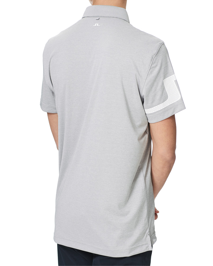 Homme | Polos | J.Lindeberg | Heath Regular Fit Golf Polo Micro Chip Melange