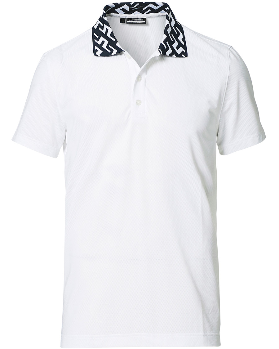 Homme | Polos | J.Lindeberg | Karter Regular Fit Golf Polo White