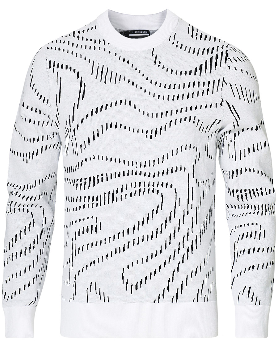 Homme | Pulls Et Tricots | J.Lindeberg | Cyrus Golf Knit Sweater White Spiral Camo