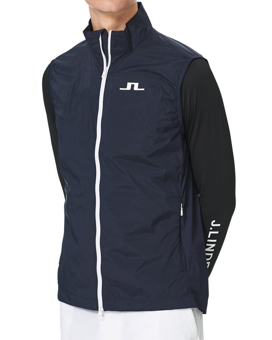 Homme | Pulls Et Tricots | J.Lindeberg | Ash Light Packable Golf Vest JL Navy