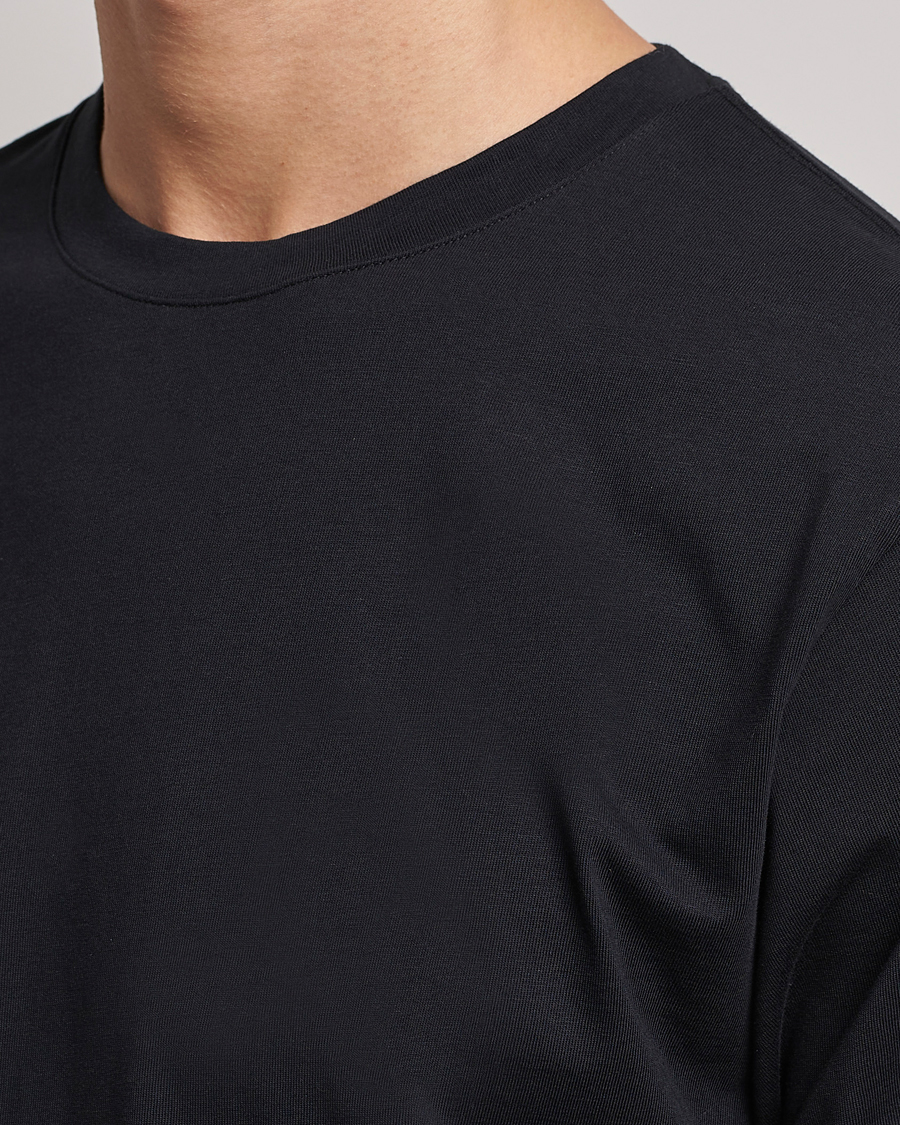 Heren | T-shirts | J.Lindeberg | Sid Cotton Crew Neck Tee Black