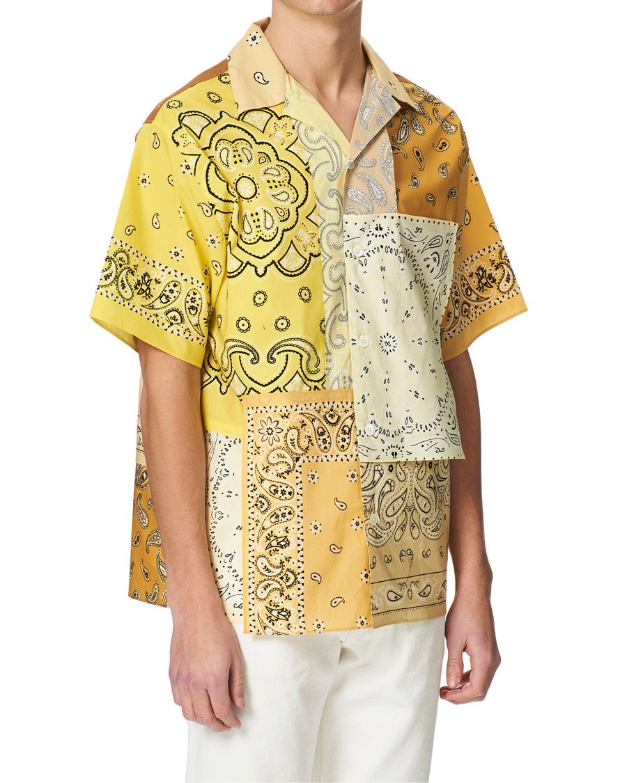 Homme | Chemises | KENZO | Patchwork Short Sleeves Shirt Gold