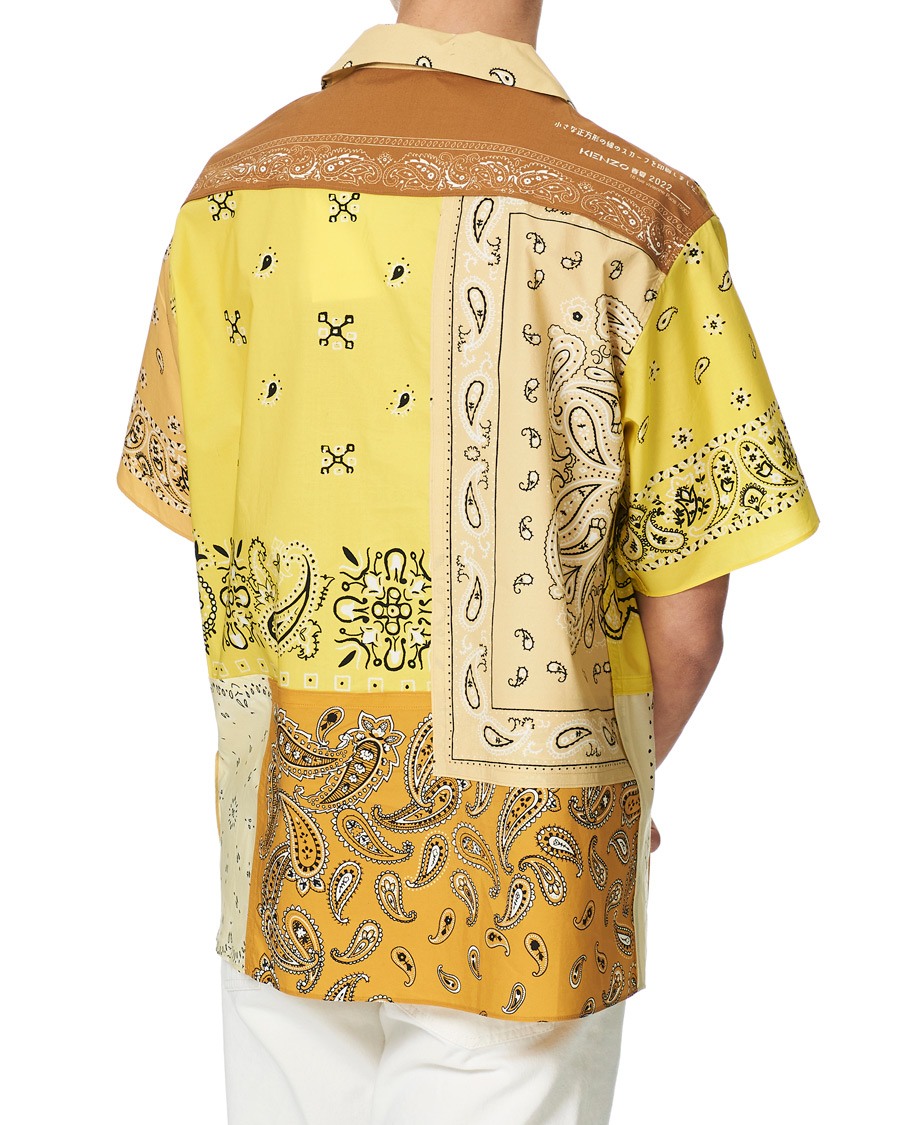 Homme | Chemises | KENZO | Patchwork Short Sleeves Shirt Gold