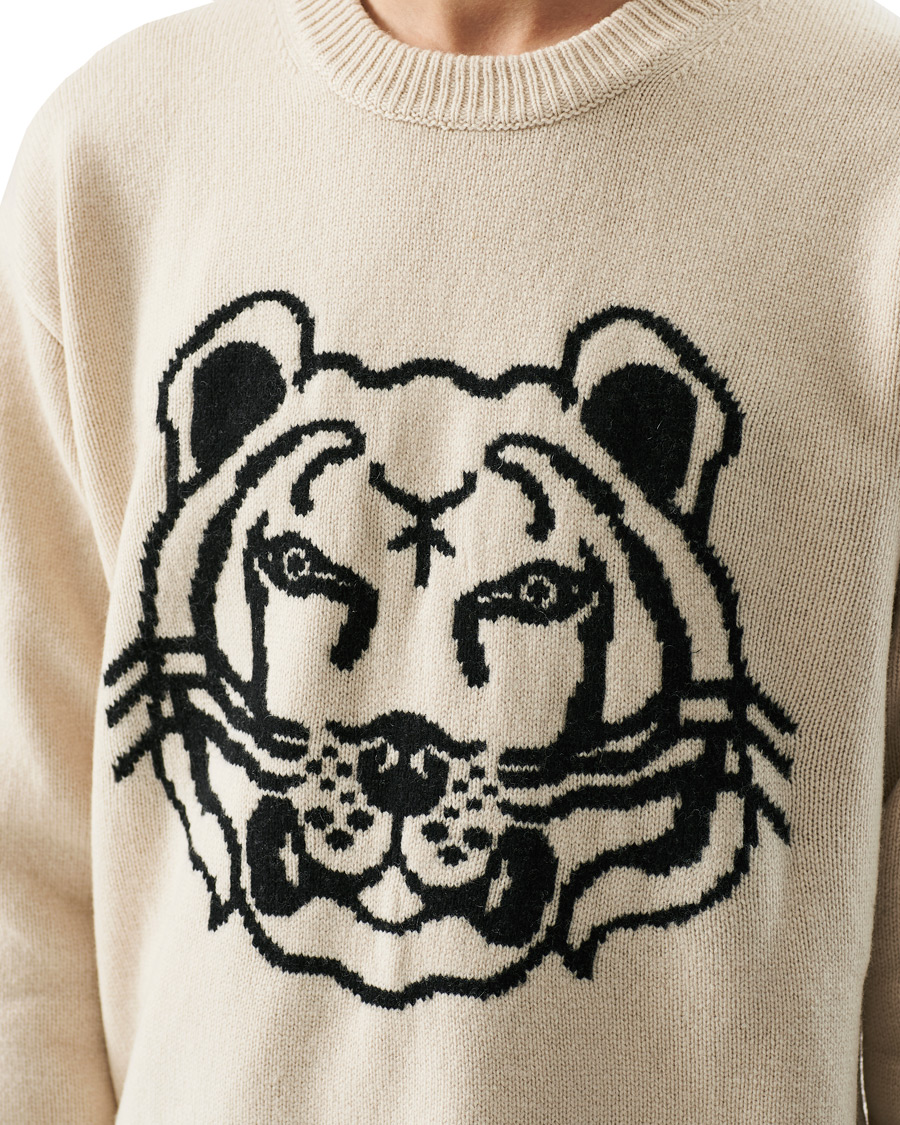 Homme | Pulls Et Tricots | KENZO | Tiger Reversible Jumper Sand
