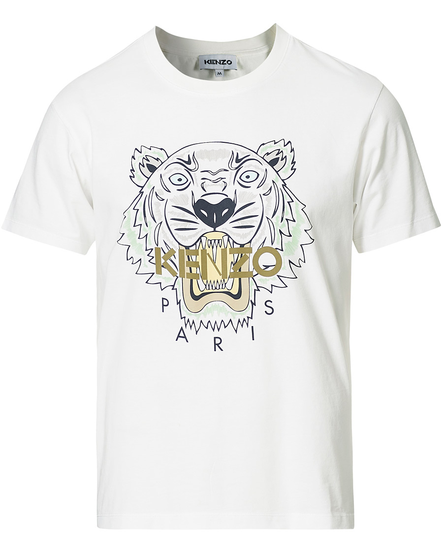 Homme | T-shirts | KENZO | Tiger Crew Neck Tee White