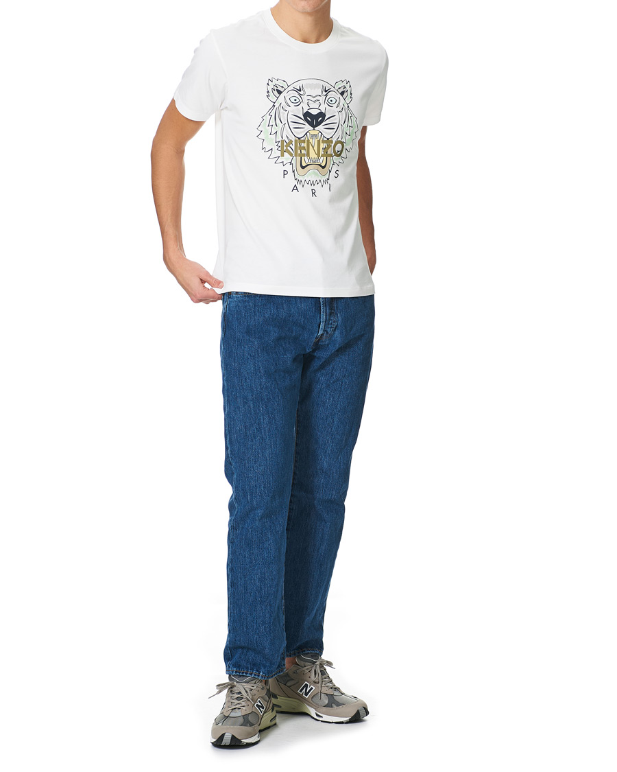 Homme | T-shirts | KENZO | Tiger Crew Neck Tee White