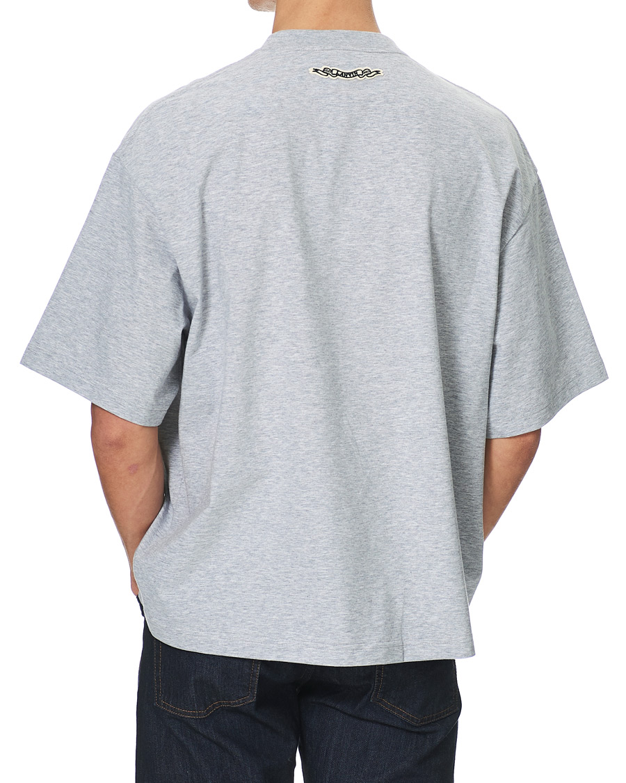 Homme | T-shirts | Lanvin | Oversize Printed T-Shirt Light Grey