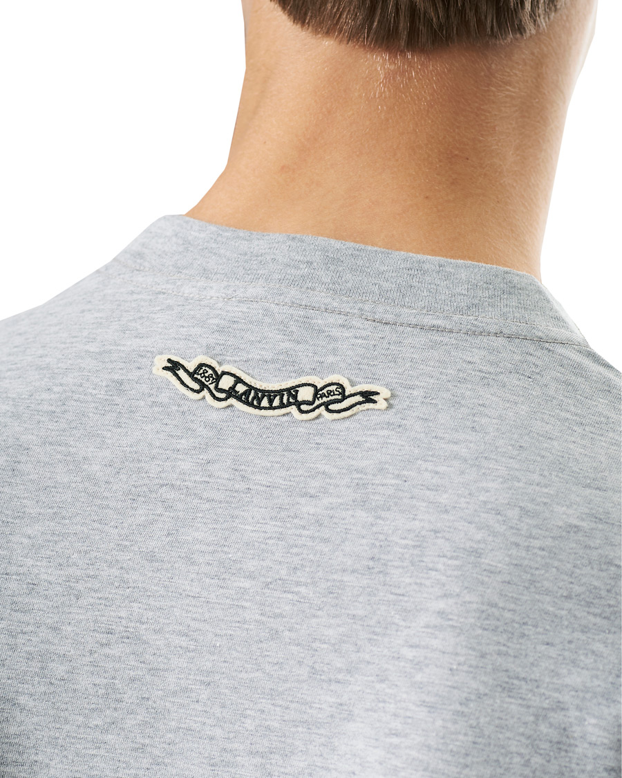 Homme | T-shirts | Lanvin | Oversize Printed T-Shirt Light Grey
