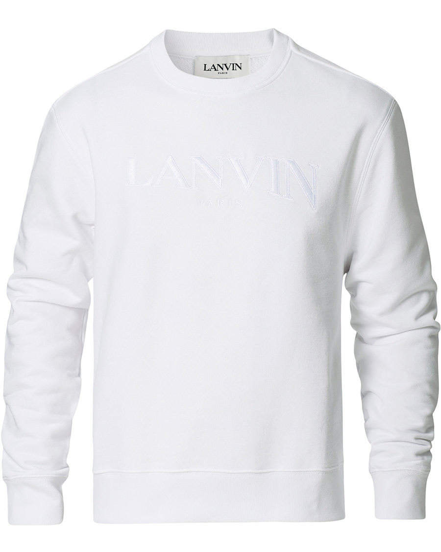 Homme | Pulls Et Tricots | Lanvin | Embroidered Logo Sweatshirt White