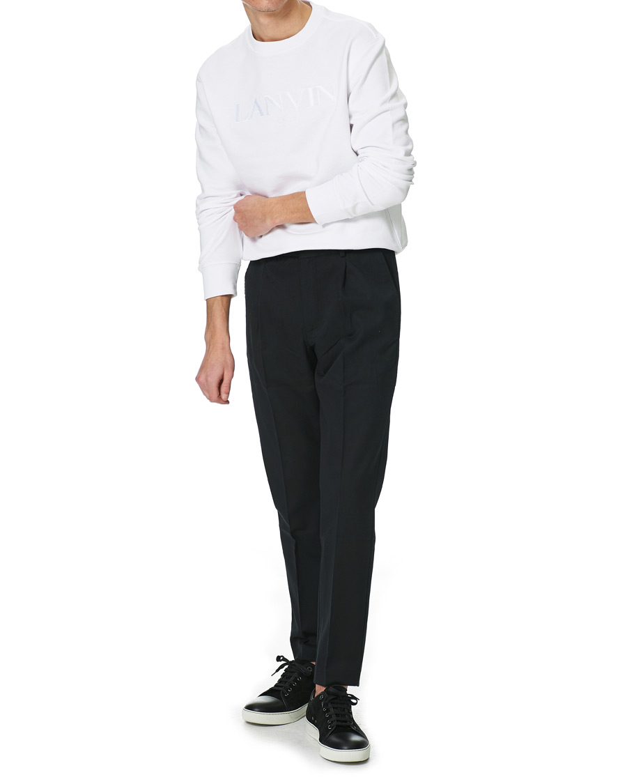 Homme | Pulls Et Tricots | Lanvin | Embroidered Logo Sweatshirt White