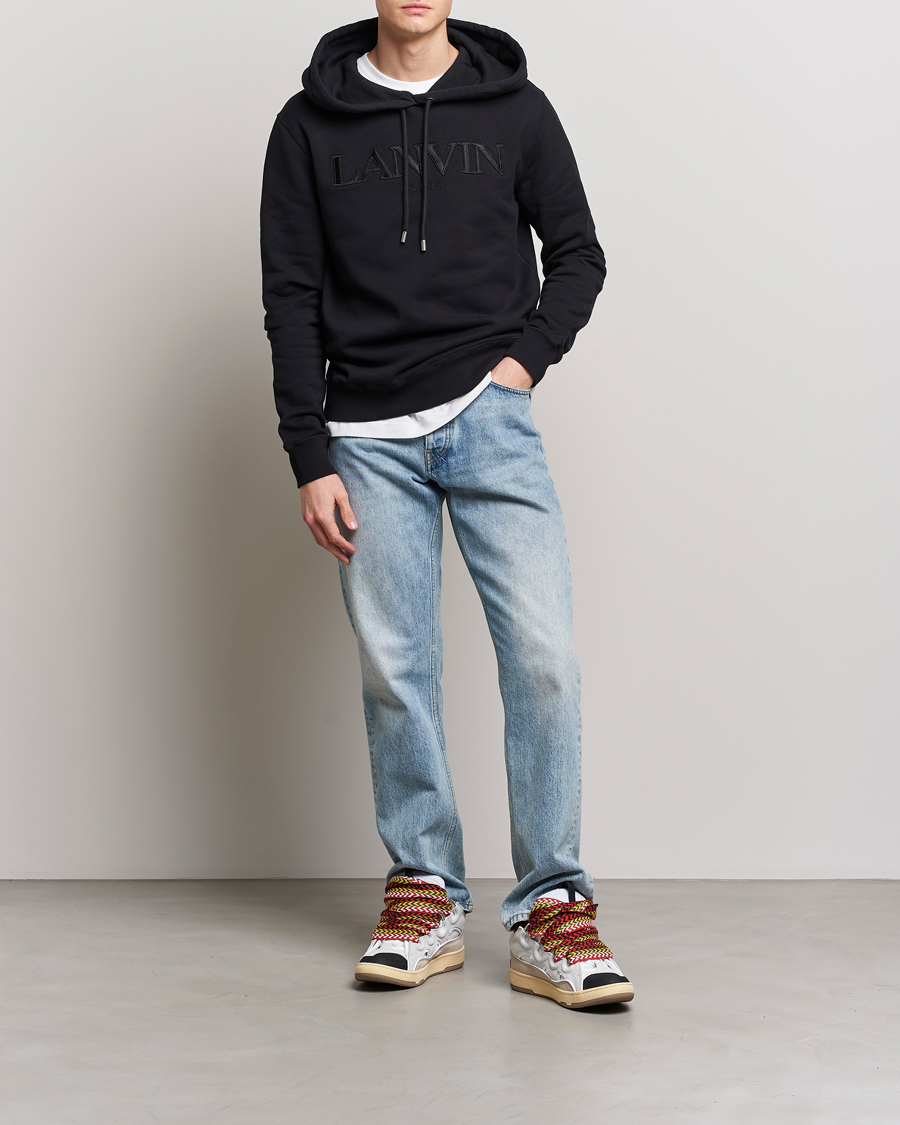 Homme | Pulls Et Tricots | Lanvin | Curb Logo Hoodie Black