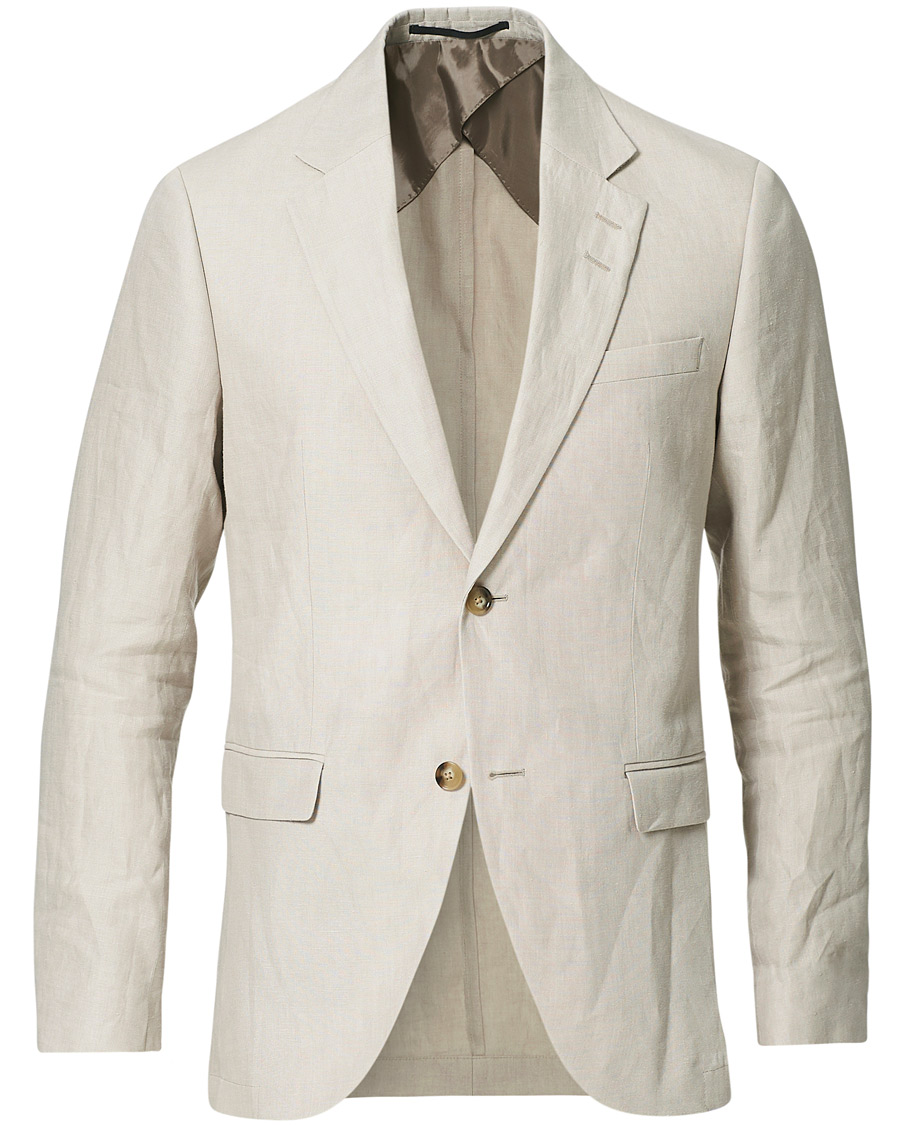 Homme | Blazers | Tiger of Sweden | Jamonte Linen Blazer Dove Grey