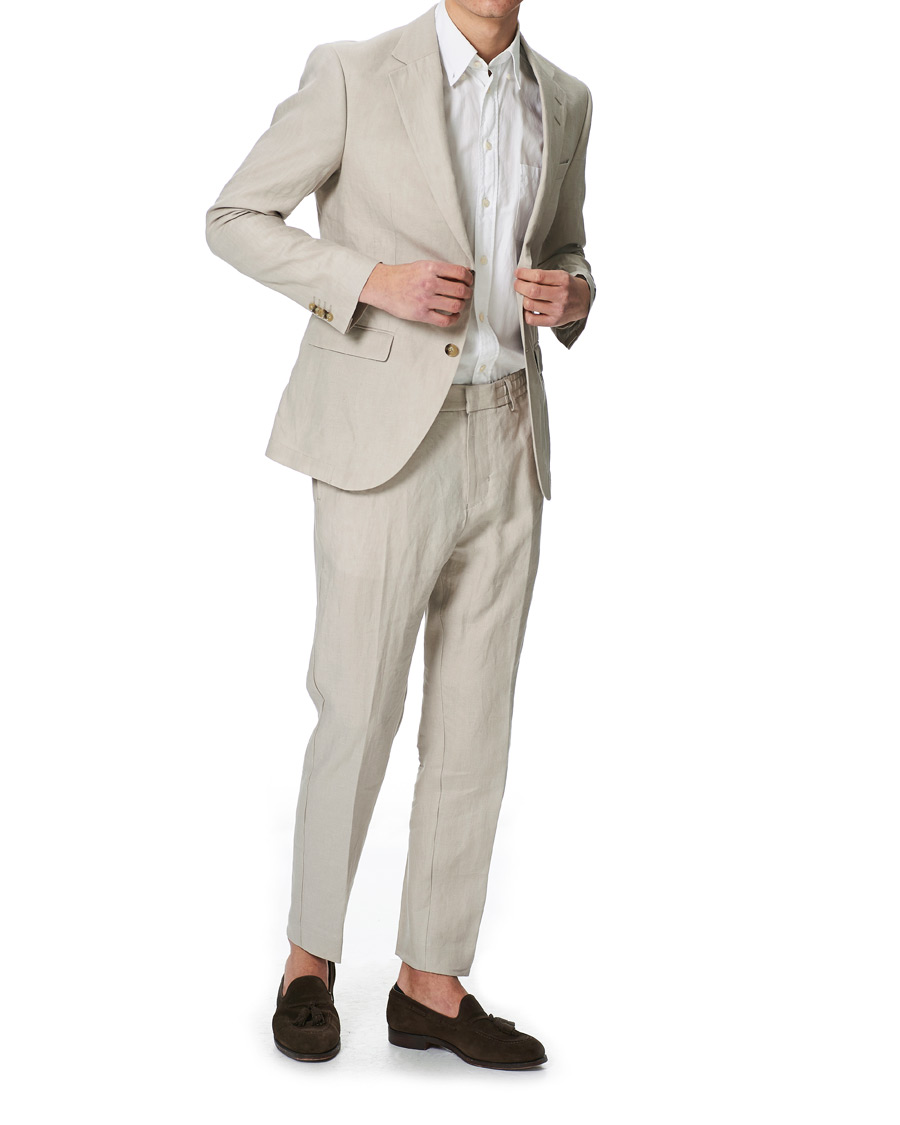 Homme | Blazers | Tiger of Sweden | Jamonte Linen Blazer Dove Grey