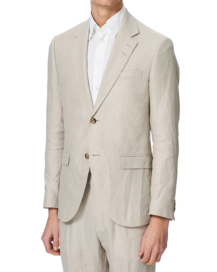 Homme | Blazers | Tiger of Sweden | Jamonte Linen Blazer Dove Grey