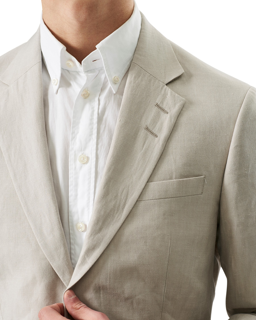 Homme | Blazers | Tiger of Sweden | Jamonte Linen Blazer Dove Grey