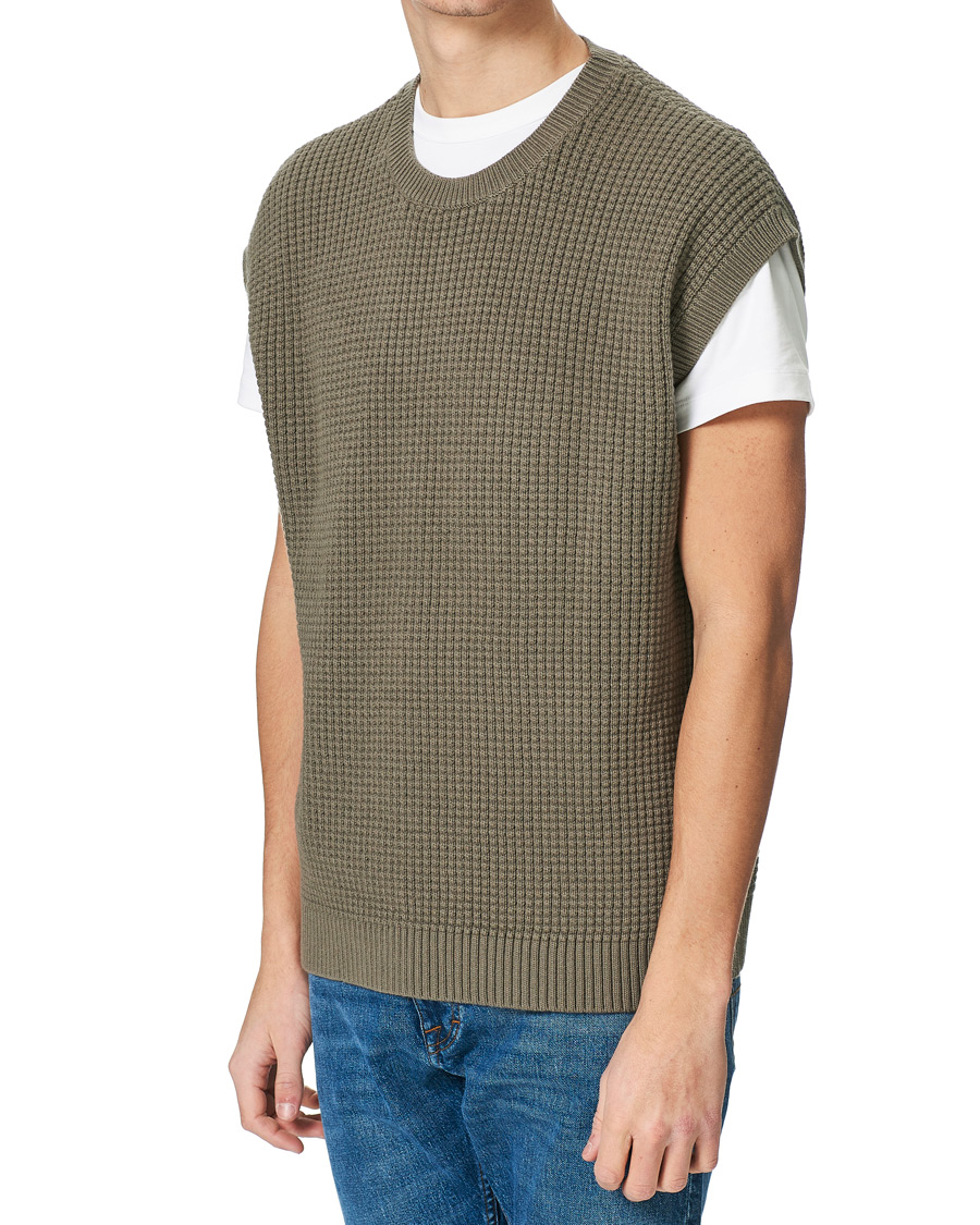 Homme | Pulls Et Tricots | Tiger of Sweden | Clemente Knitted Vest Light Khaki
