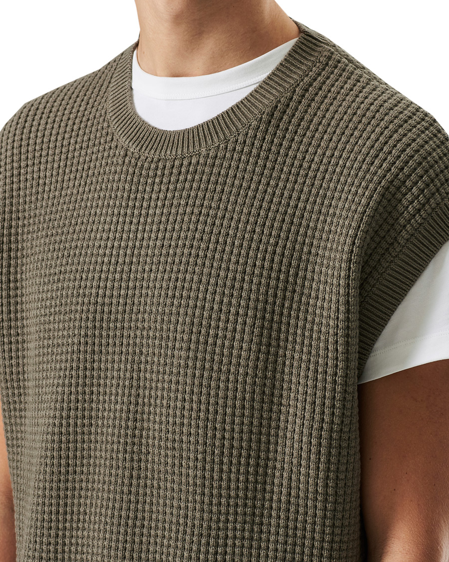 Homme | Pulls Et Tricots | Tiger of Sweden | Clemente Knitted Vest Light Khaki