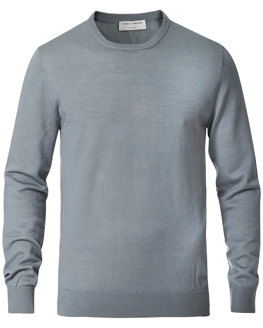 Homme | Pulls Et Tricots | Tiger of Sweden | Nichols Extra Fine Merino Crew Neck Steel Grey