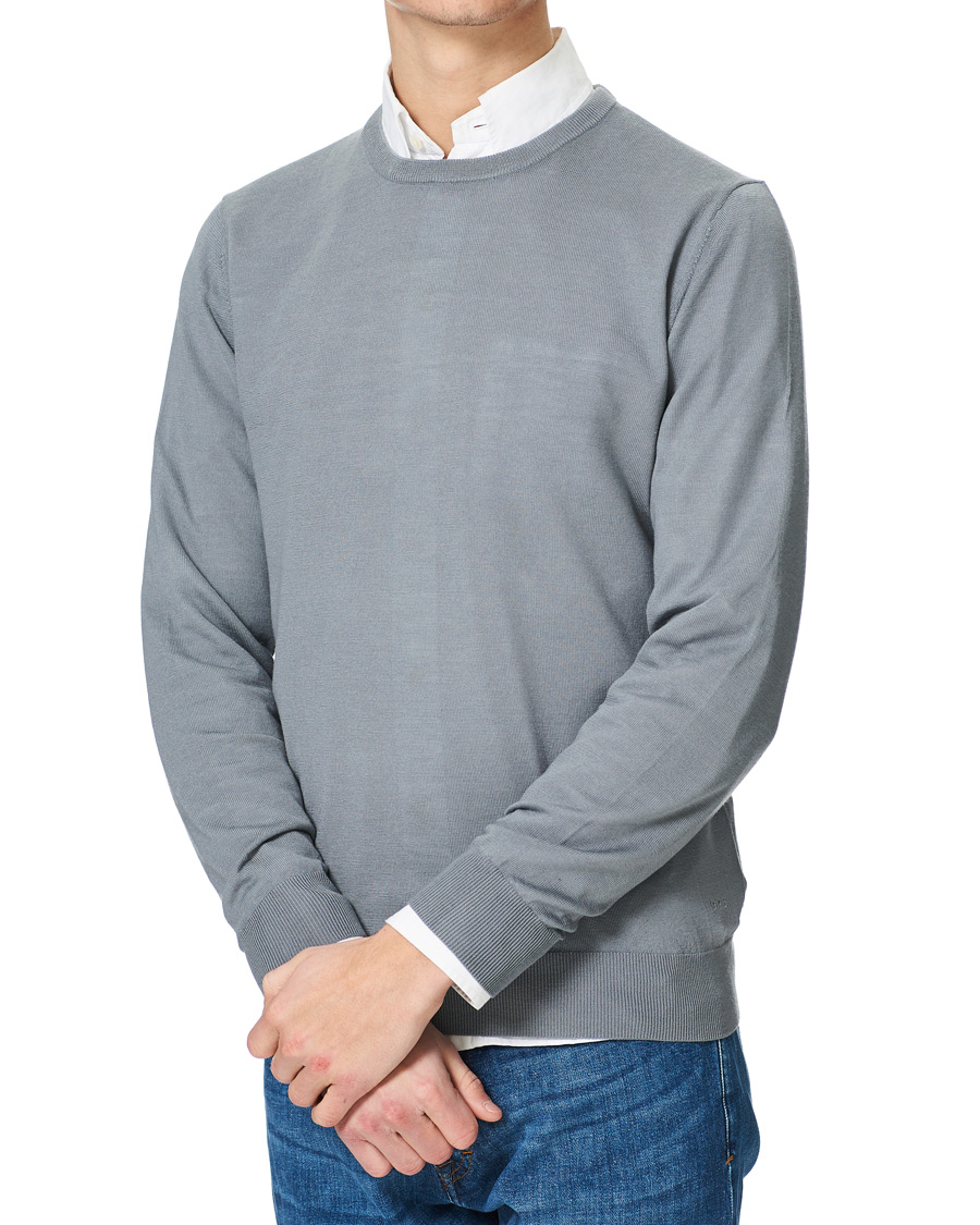 Homme | Pulls Et Tricots | Tiger of Sweden | Nichols Extra Fine Merino Crew Neck Steel Grey