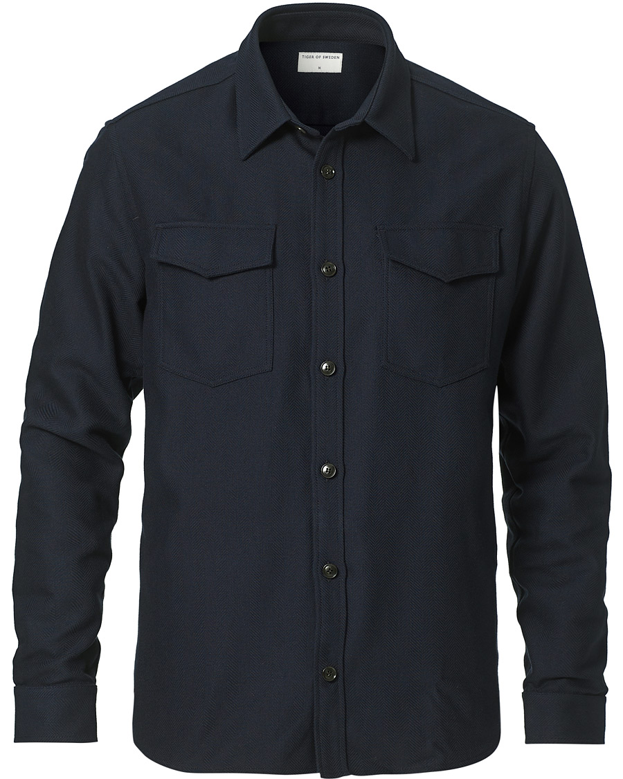 Homme | Chemises | Tiger of Sweden | Arnou Overshirt Light Ink