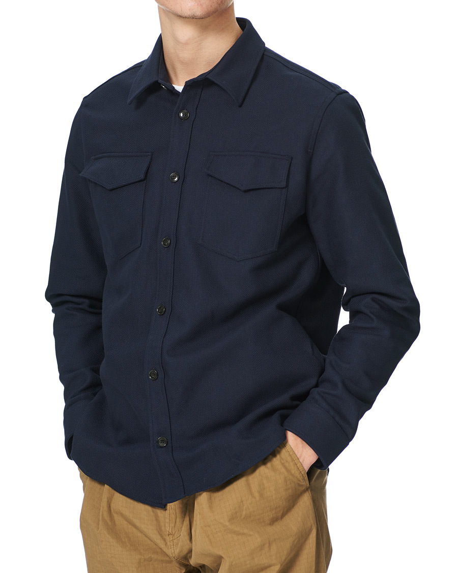 Homme | Chemises | Tiger of Sweden | Arnou Overshirt Light Ink