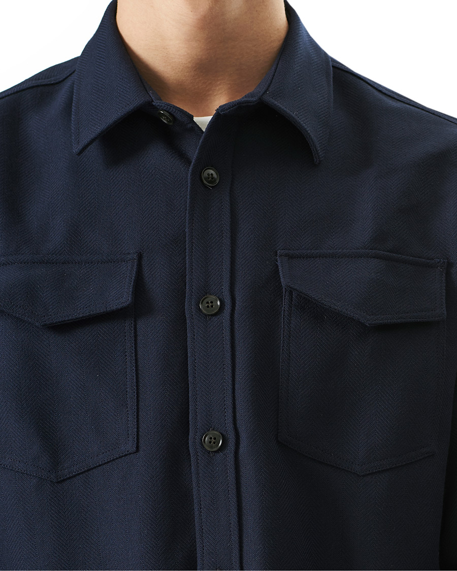 Homme | Chemises | Tiger of Sweden | Arnou Overshirt Light Ink