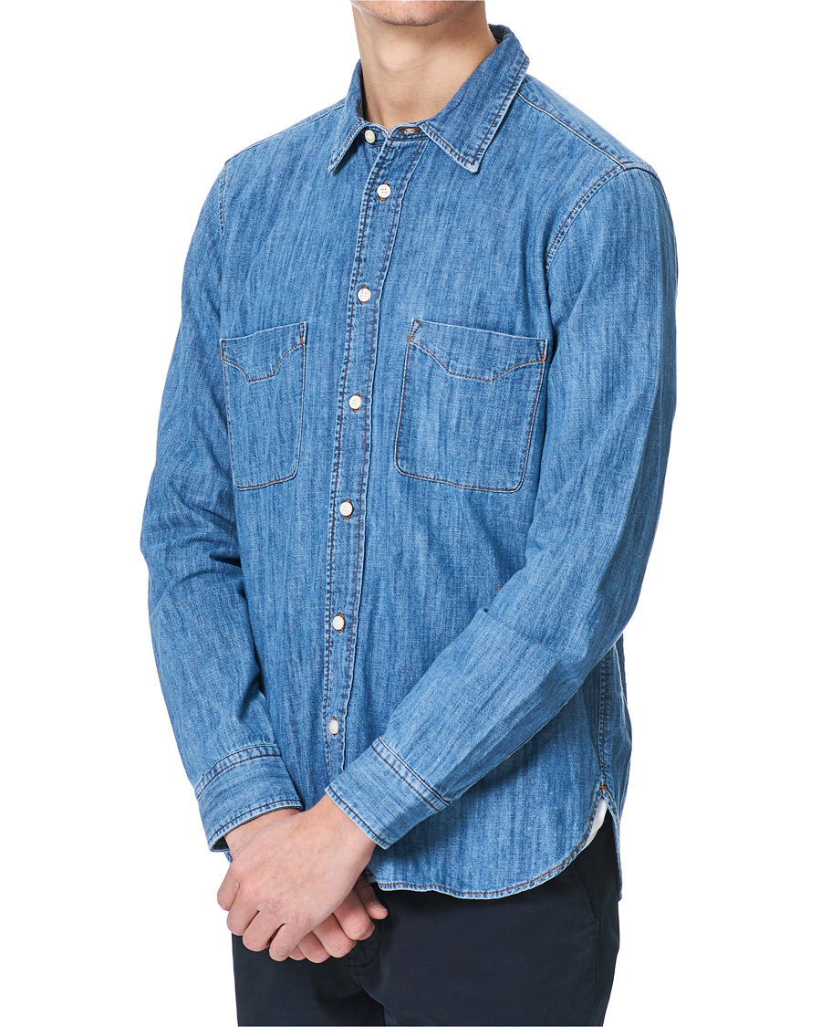 Homme | Chemises | Tiger of Sweden | Benjad Denim Shirt Light Blue