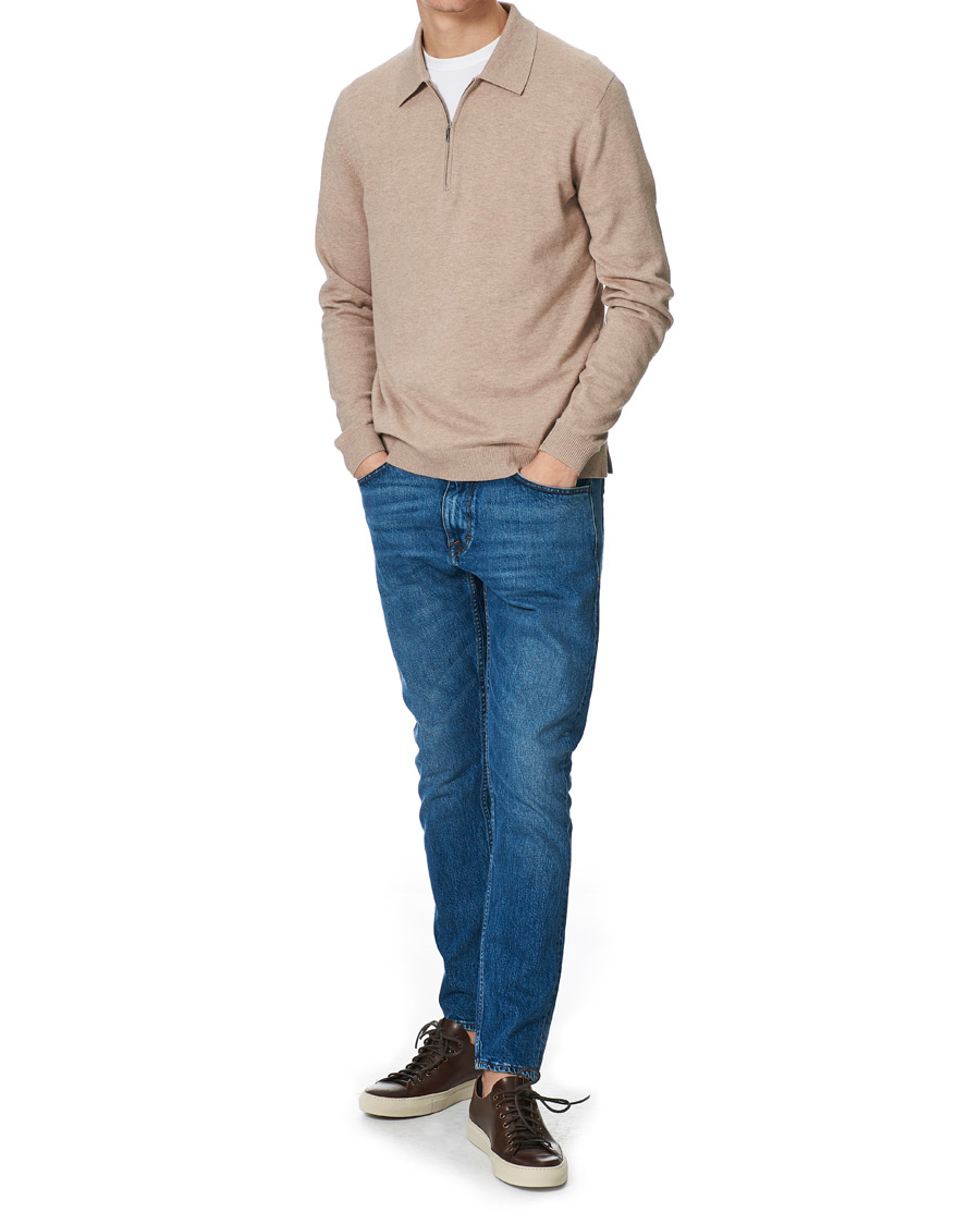 Homme | Jeans | Tiger of Sweden | Pistolero Stretch Cotton Jeans Royal Blue
