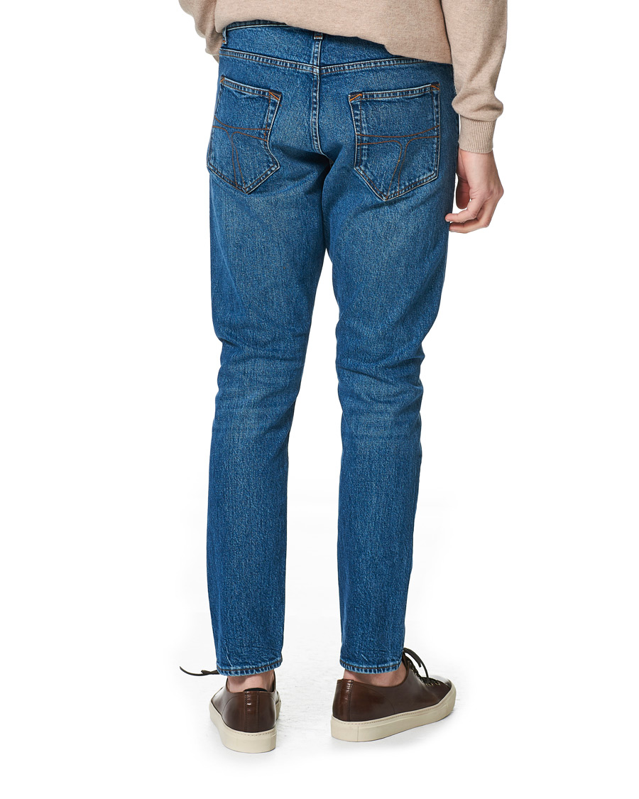 Homme | Jeans | Tiger of Sweden | Pistolero Stretch Cotton Jeans Royal Blue