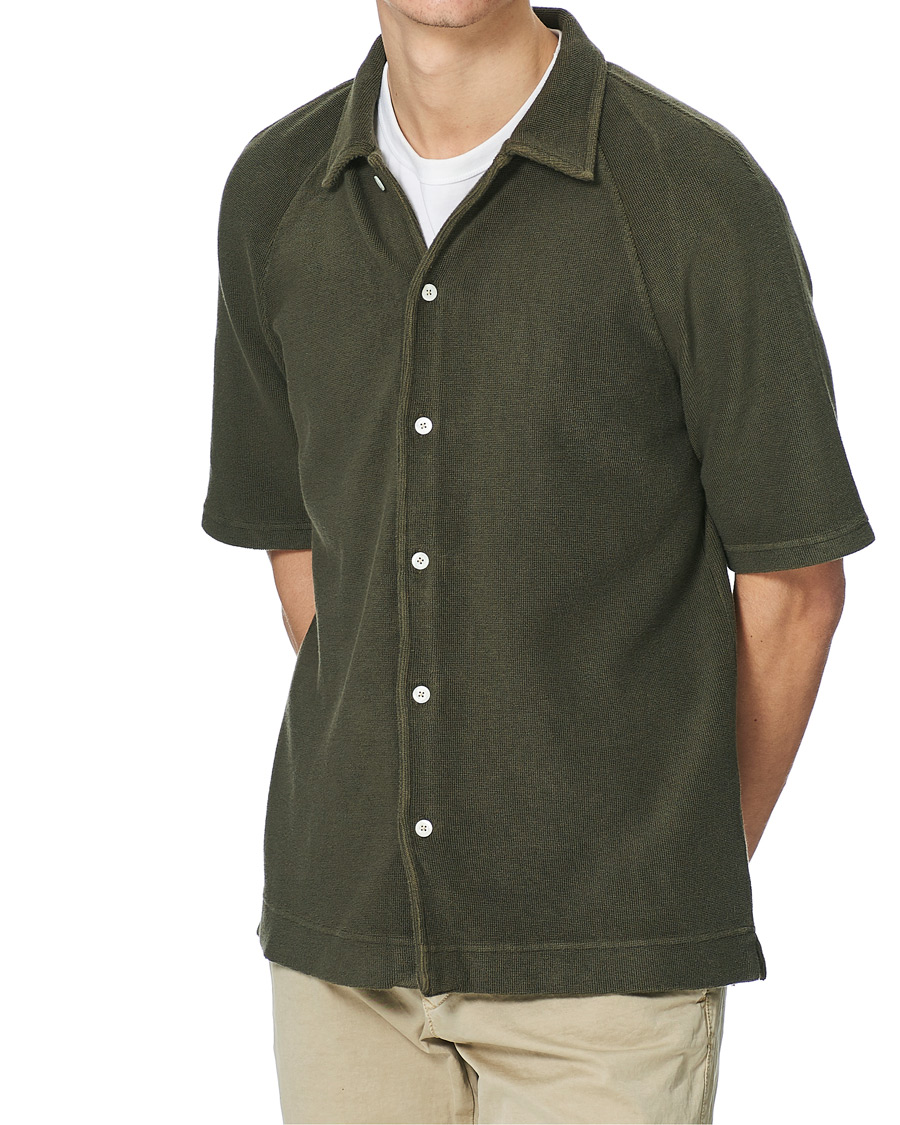 Homme | Polos | Massimo Alba | Japanese Terry Polo Military