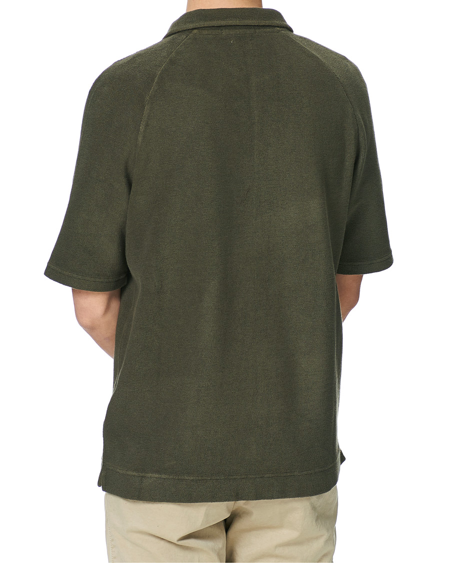 Homme | Polos | Massimo Alba | Japanese Terry Polo Military