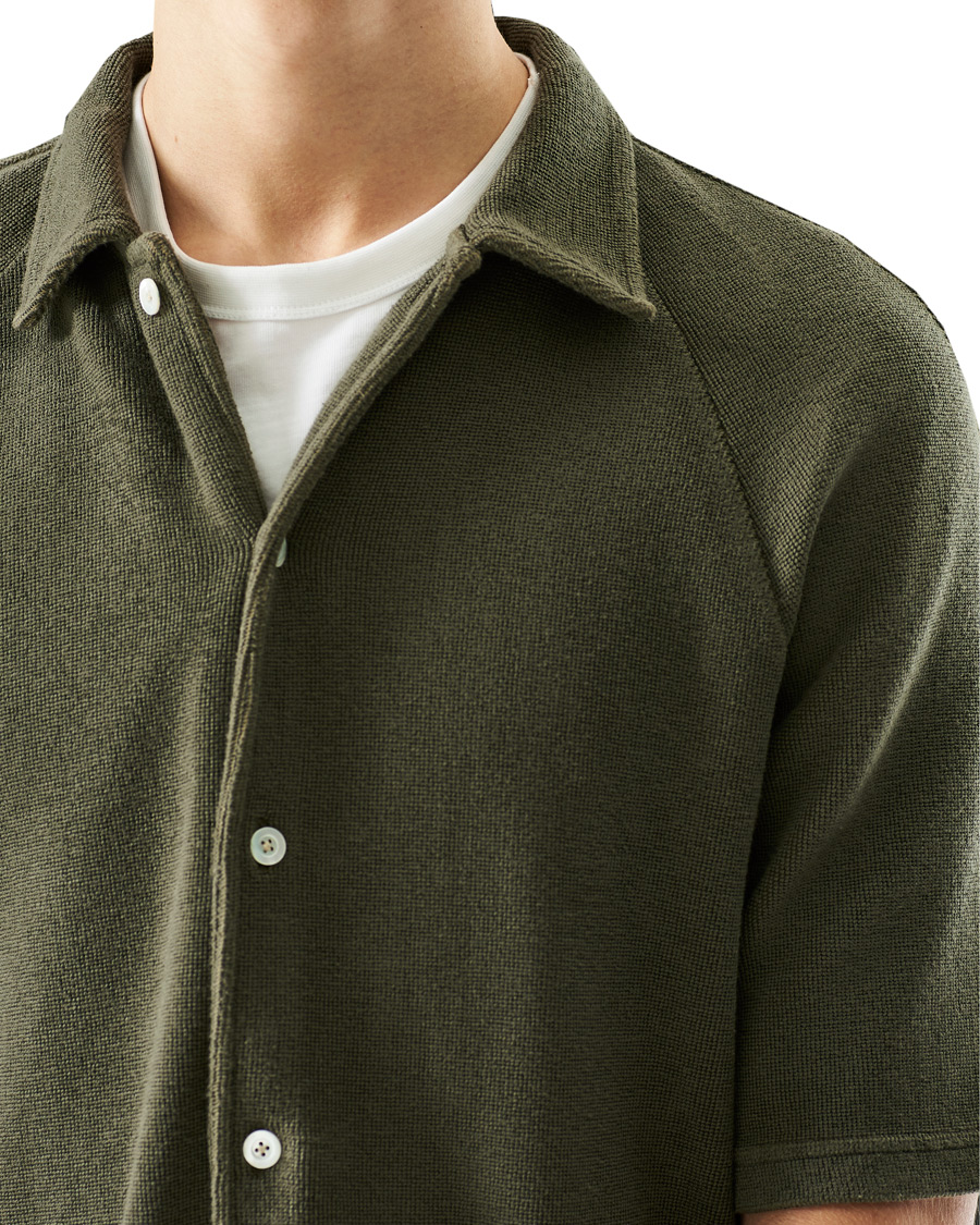 Homme | Polos | Massimo Alba | Japanese Terry Polo Military