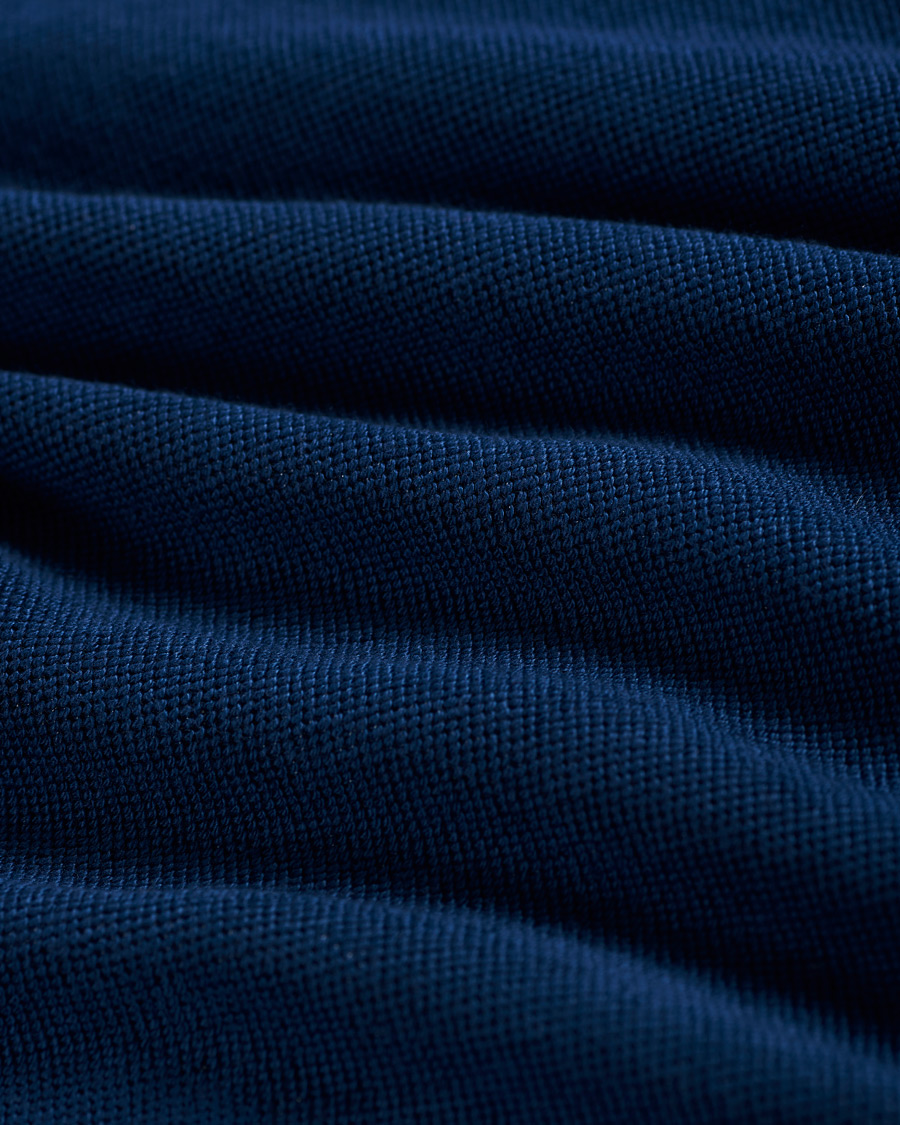 Heren | Truien | Massimo Alba | Japanese Terry Long Sleeve Polo Navy
