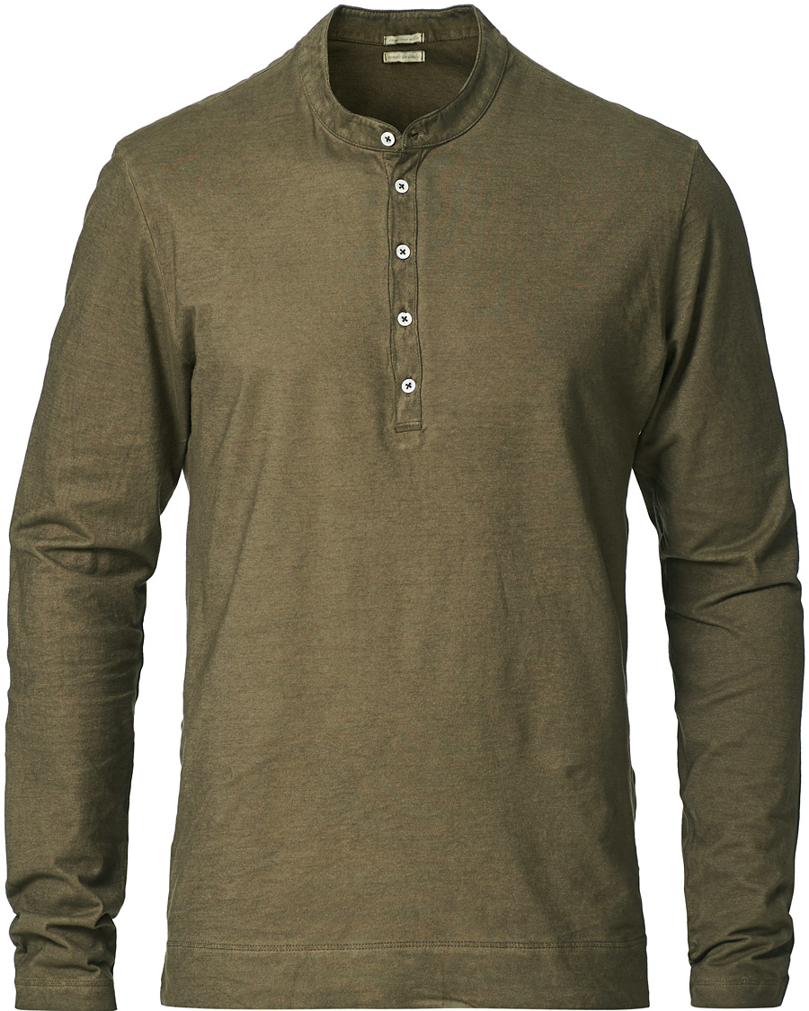 Homme | Pulls Et Tricots | Massimo Alba | Hawai Watercolor Henley Military
