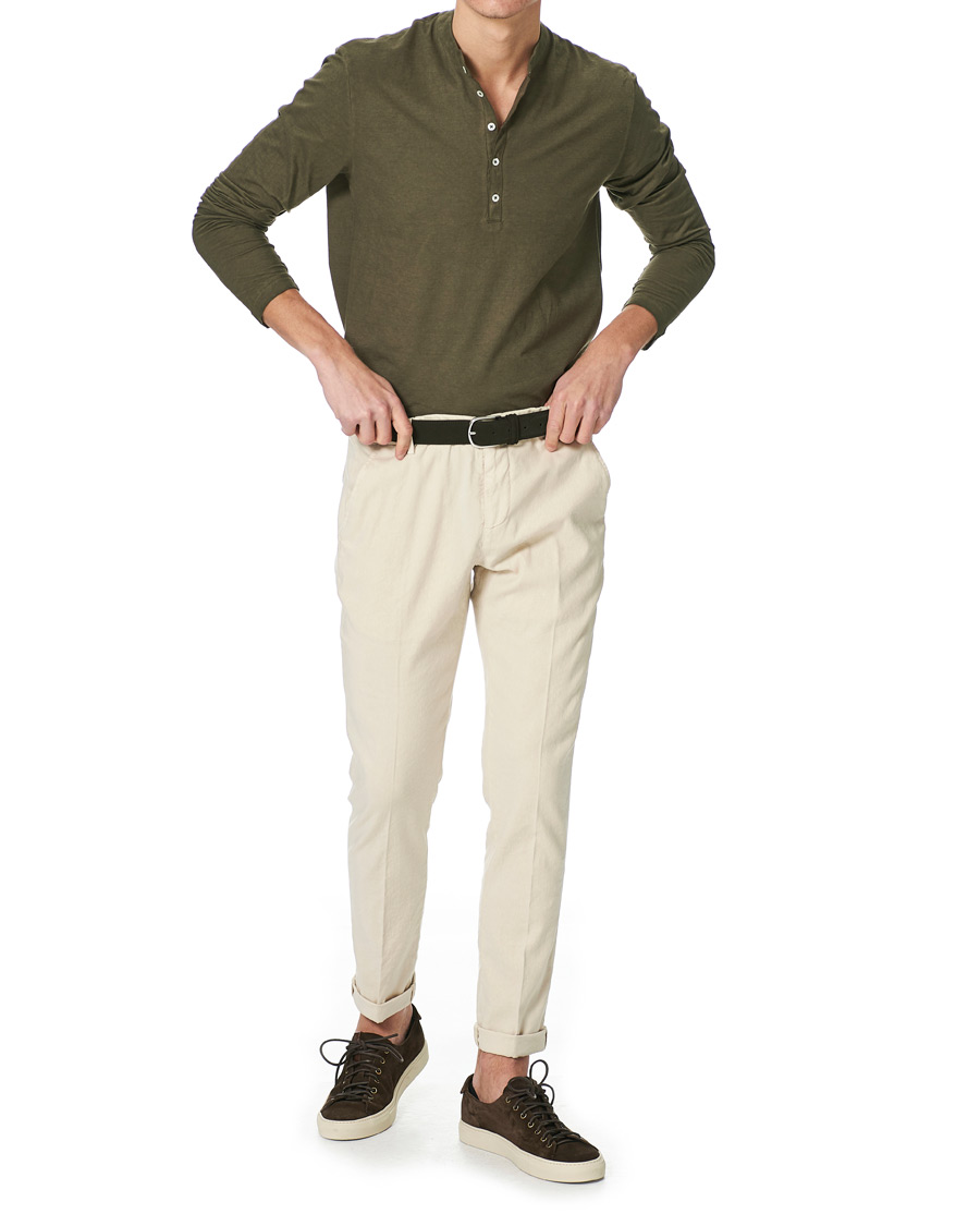 Homme | Pulls Et Tricots | Massimo Alba | Hawai Watercolor Henley Military