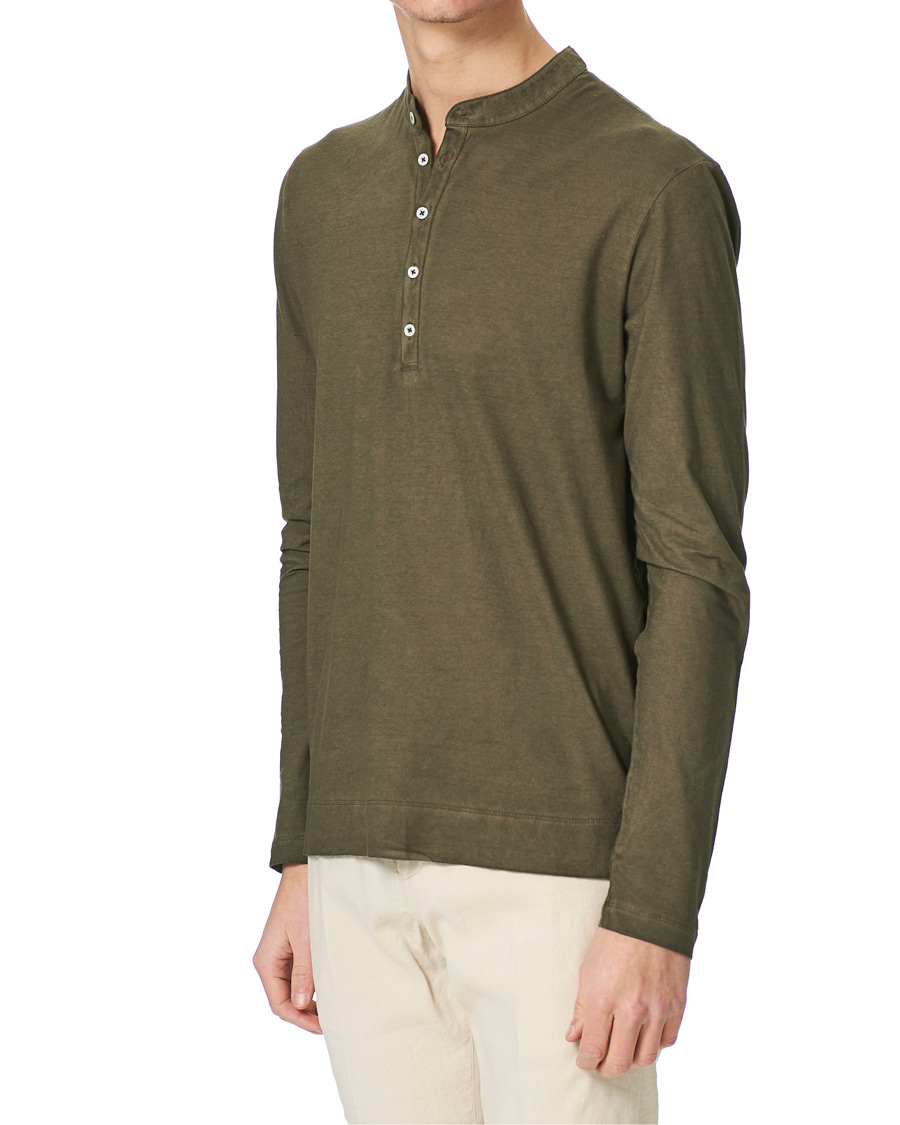 Homme | Pulls Et Tricots | Massimo Alba | Hawai Watercolor Henley Military