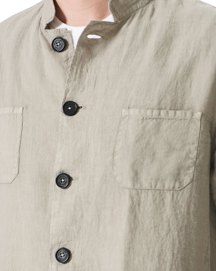 Homme | Chemises | Massimo Alba | Cina Linen Overshirt Walnut