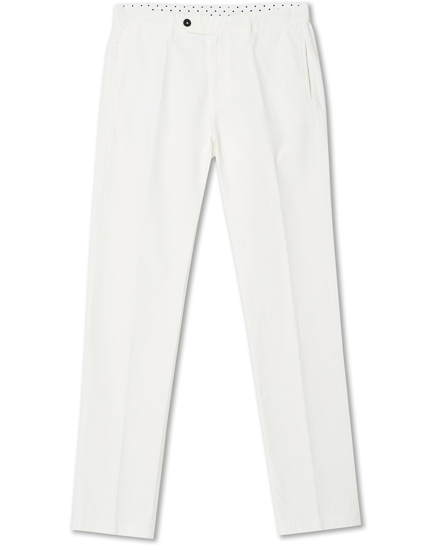 Homme | Pantalons | Massimo Alba | Winch Panama Cotton Trousers White