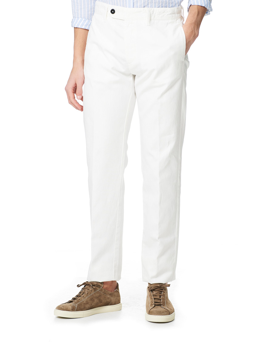 Homme | Pantalons | Massimo Alba | Winch Panama Cotton Trousers White