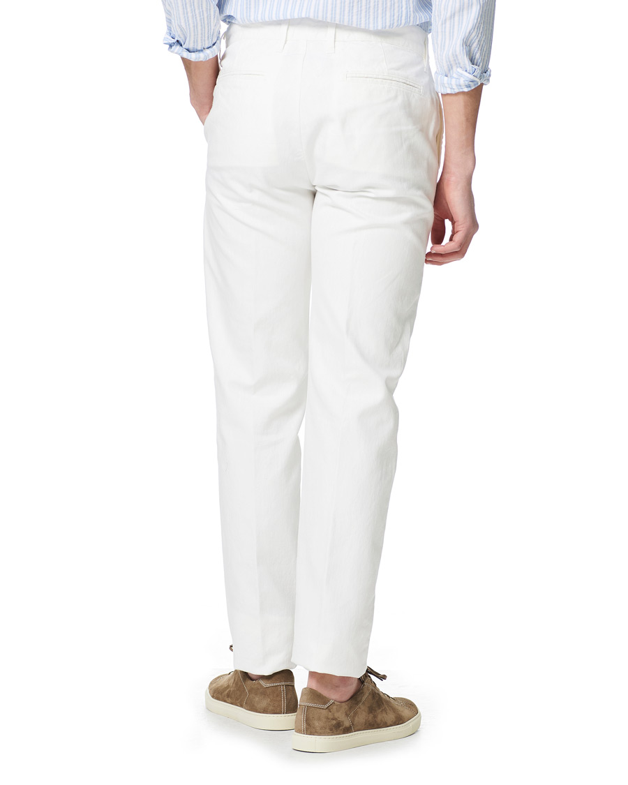 Homme | Pantalons | Massimo Alba | Winch Panama Cotton Trousers White