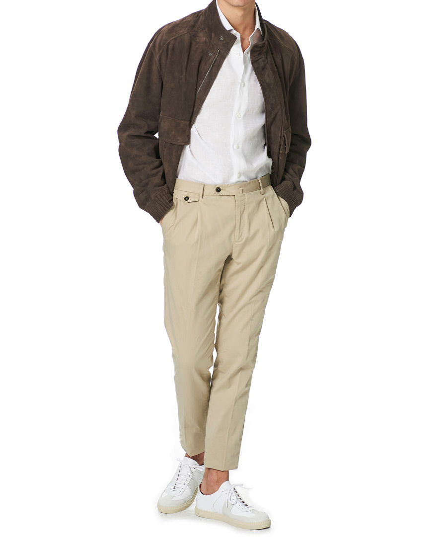 Homme | Chemises | Mazzarelli | Soft Linen Shirt White