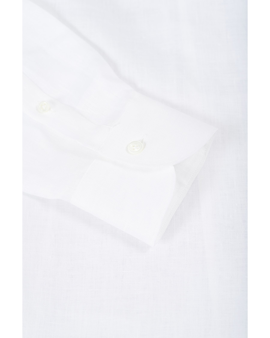 Homme | Chemises | Mazzarelli | Soft Linen Shirt White