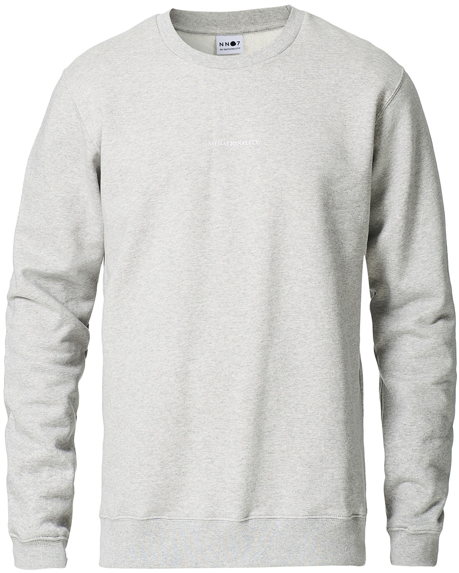 Heren | Truien | NN07 | Barrow Crew Neck Sweatshirt Light Grey Melange