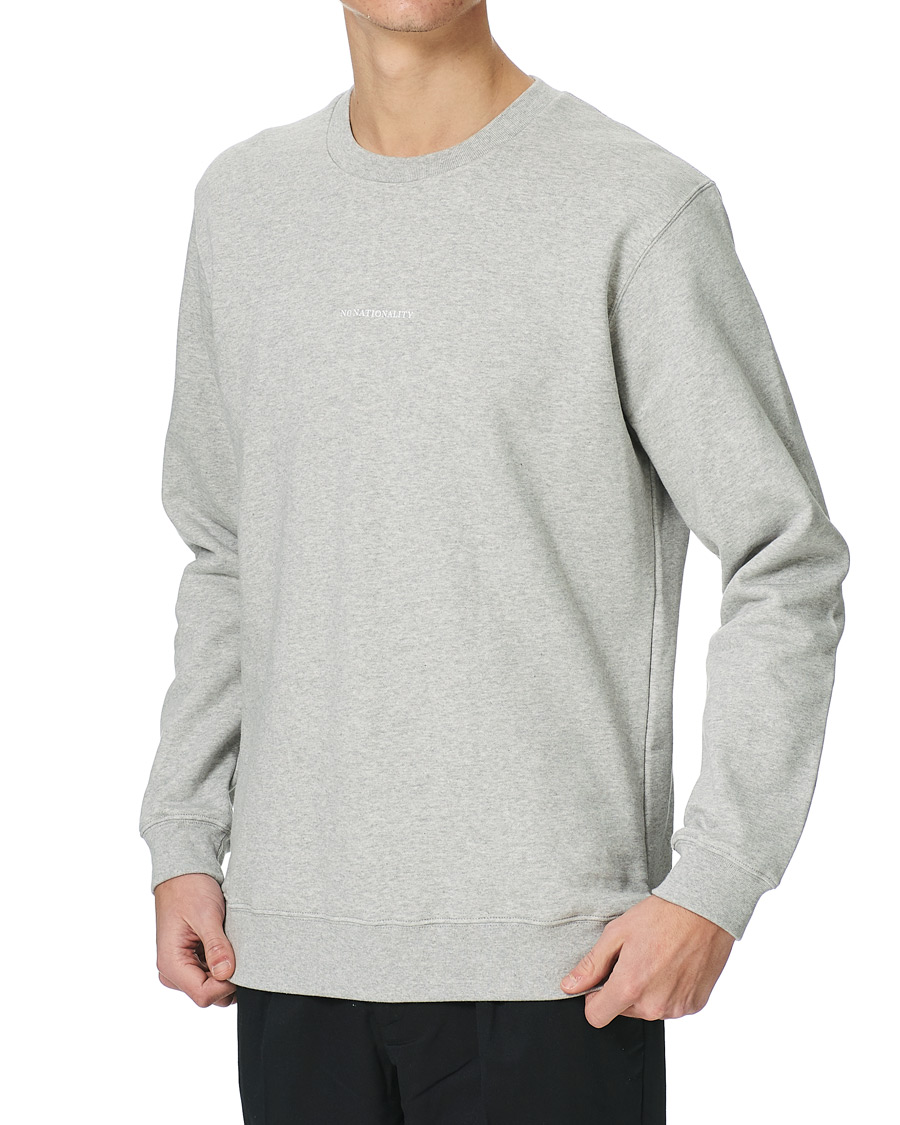 Heren | Truien | NN07 | Barrow Crew Neck Sweatshirt Light Grey Melange