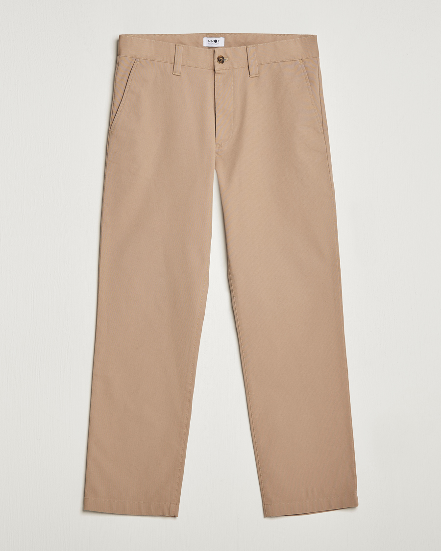 Homme | Pantalons | NN07 | Alex Straight Fit Cotton Chinos Khaki