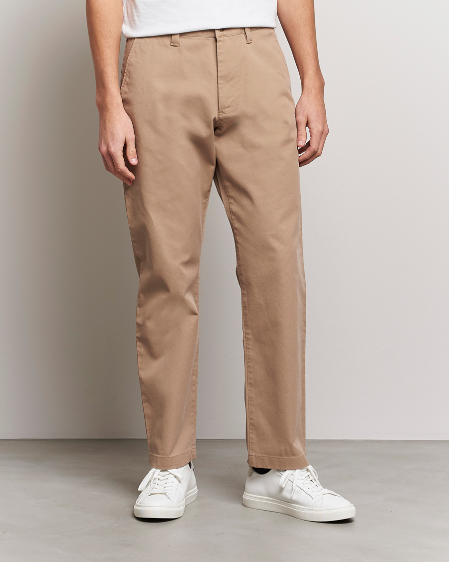 Homme | Pantalons | NN07 | Alex Straight Fit Cotton Chinos Khaki