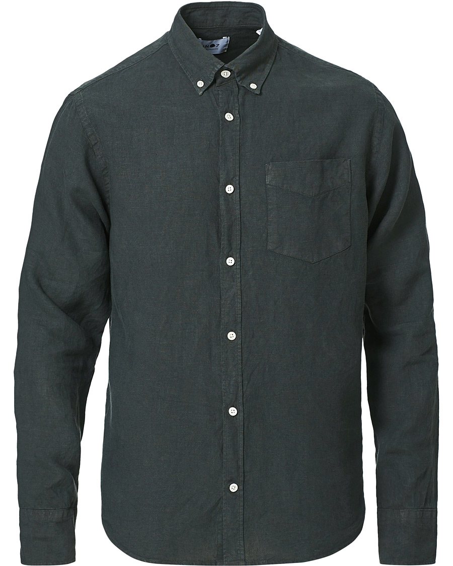 Homme | Chemises | NN07 | Levon Linen Shirt Concrete