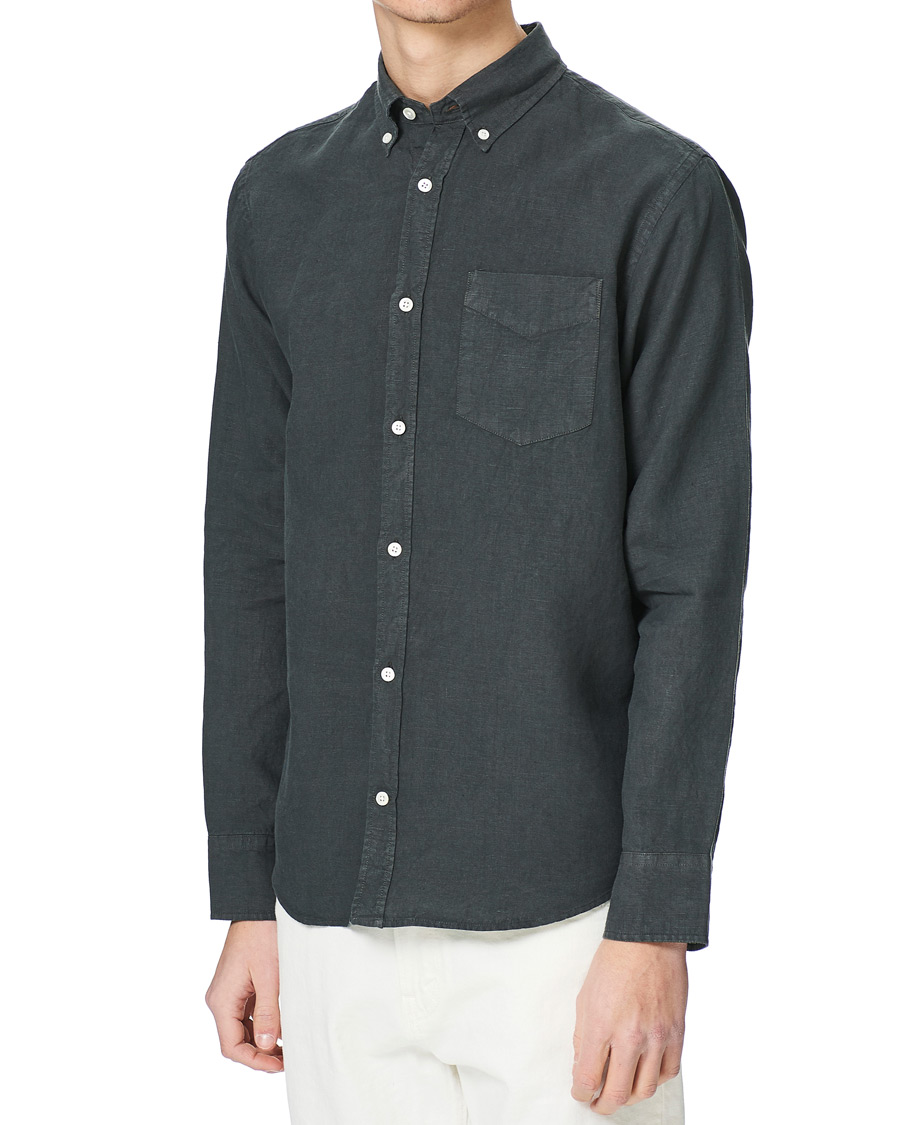 Homme | Chemises | NN07 | Levon Linen Shirt Concrete