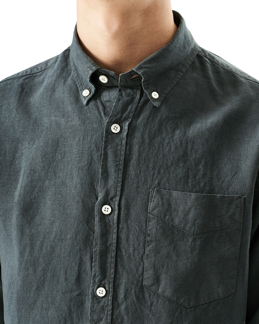 Homme | Chemises | NN07 | Levon Linen Shirt Concrete